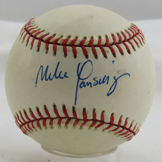 Mike Lansing Signed Auto Autograph Rawlings Baseball B98