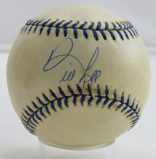 Spaceman Bill Lee Signed Auto Autograph Rawlings Joe DiMaggio Baseball B100 II