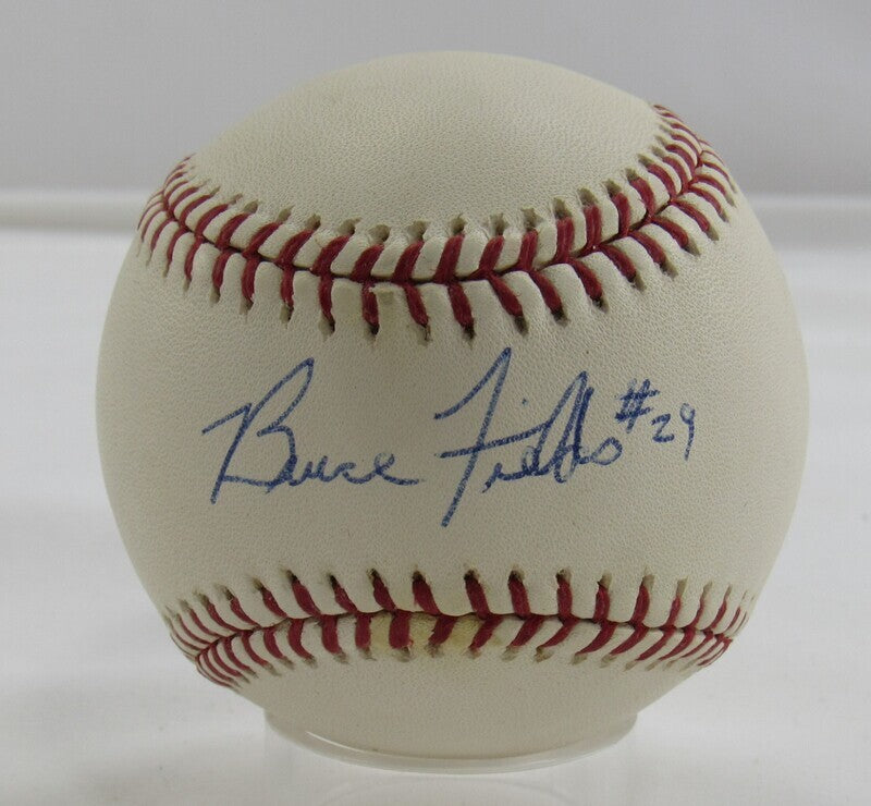 Bruce Fields Signed Auto Autograph Rawlings Baseball B112