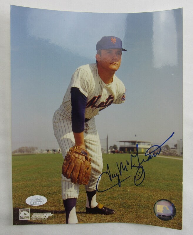 Tug McGraw Signed Auto Autograph 8x10 Photo JSA COA