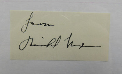 Richard Nixon 37th US President Signed Cut Signature On 3x5 Index Card PSA/DNA V