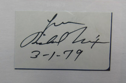 Richard Nixon 37th US President Signed Cut Signature On 3x5 Index Card PSA/DNA II