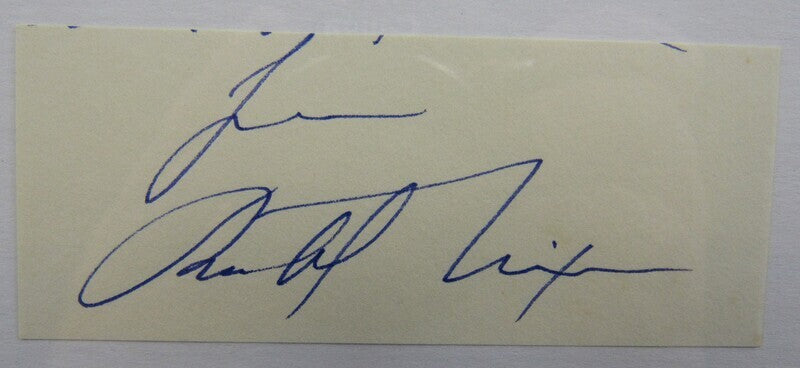 Richard Nixon 37th US President Signed Cut Signature On 3x5 Index Card PSA/DNA VII