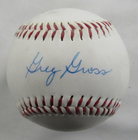 Greg Gross Signed Auto Autograph Baseball B106