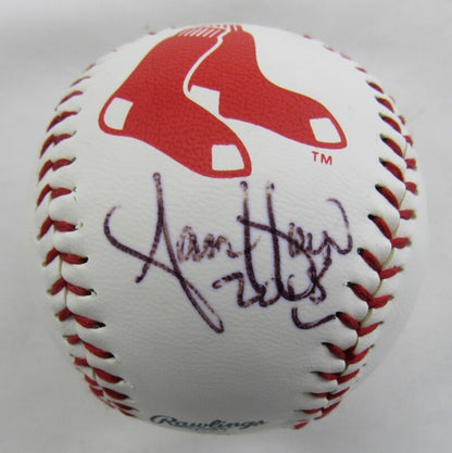 Sam Horn Signed Auto Autograph Red Sox Logo Baseball B113