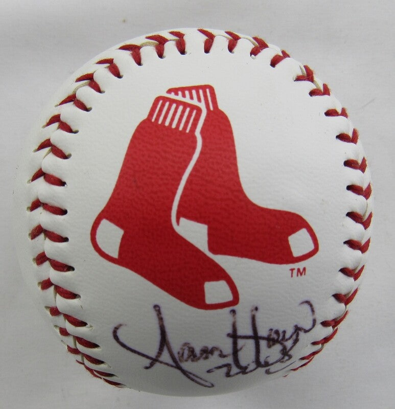 Sam Horn Signed Auto Autograph Red Sox Logo Baseball B113