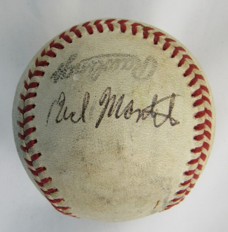 Doug Linton +1 Unidentified Signed Auto Autograph Rawlings Baseball B111