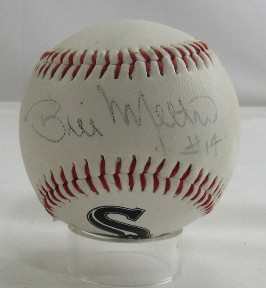 Bill Melton Signed Auto Autograph White Sox Logo Baseball B123