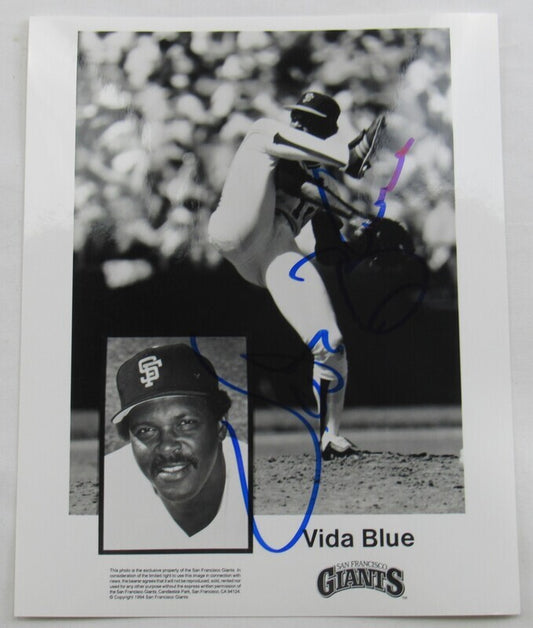 Vida Blue Signed Auto Autograph 8x10 Photo III