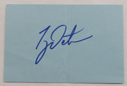 Ty Detmer Signed Auto Autograph 4x6 Index Card I