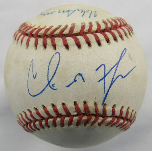 Cliff Floyd John Wetteland Mike Lansing Signed Auto Autograph Rawlings Baseball B108