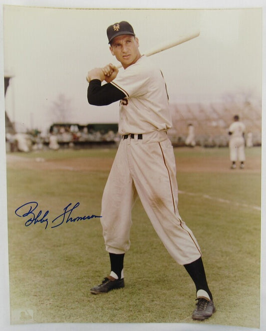 Bobby Thomson Signed Auto Autograph 8x10 Photo XIV