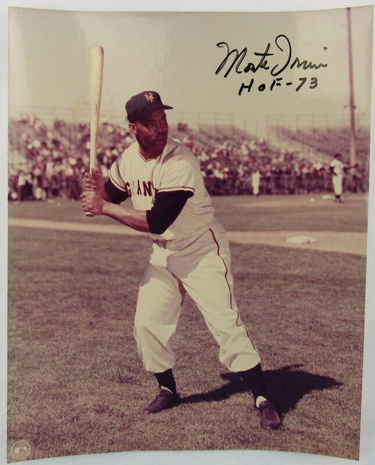 Monte Irvin Signed Auto Autograph 8x10 Photo w/ HOF Inscription I