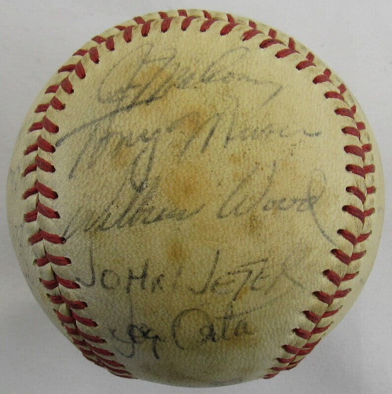 1973 White Sox Team Signed Auto Autograph Chuck Tanner +20 Baseball