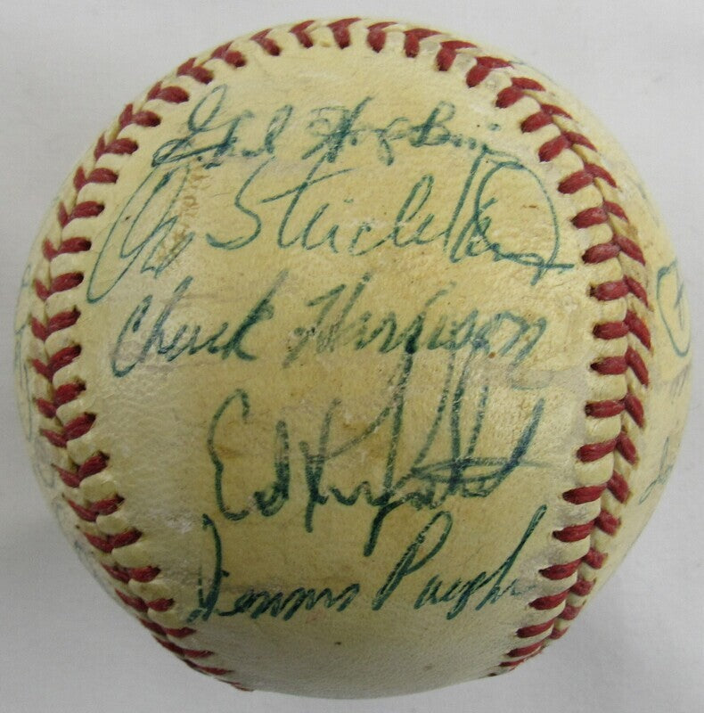 1971 Royals Team Signed Auto Autograph Bob Lemon +22 Baseball