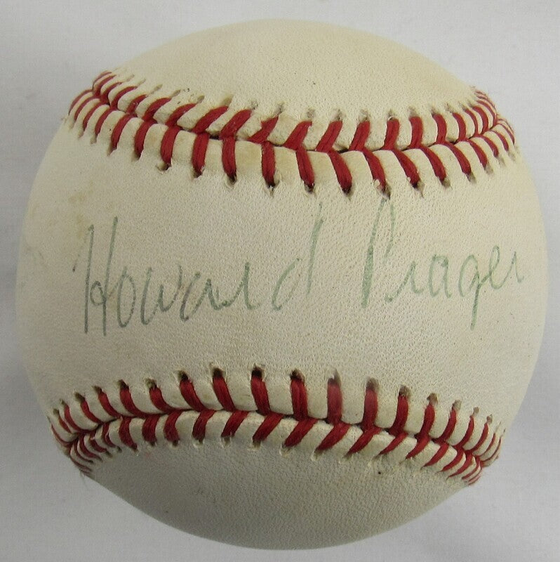 Howard Prager Signed Auto Autograph Rawlings Baseball B112