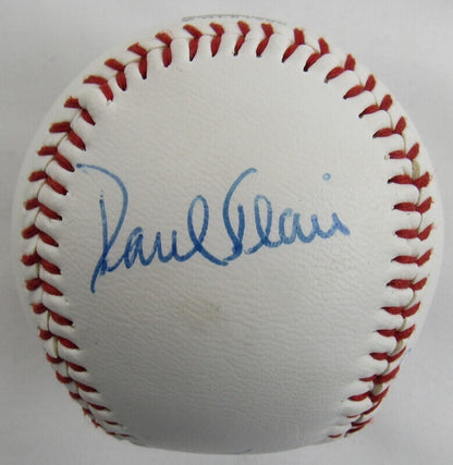 Sparky Lyle Paul Blair Ron Davis +1 Signed Auto Autograph Yankees Logo Baseball B112