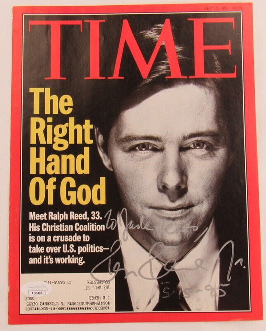 Scott O'Grady Signed Auto Autograph Time Magazine Cut Cover 6/19/95 w/ Insc JSA AE26479