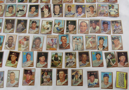 Lot of 94 Signed 1962 Topps Baseball Cards Earl Robinson Bobby Shantz Brooks Robinson & More