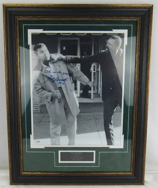 Bill Russell Signed Auto Autograph Framed 16x20 Photo PSA/DNA 4A40013