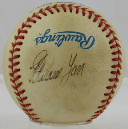 Esteban Yan Signed Auto Autograph Baseball B122