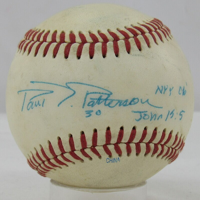 Paul Patterson Signed Auto Autograph Rawlings Baseball B123