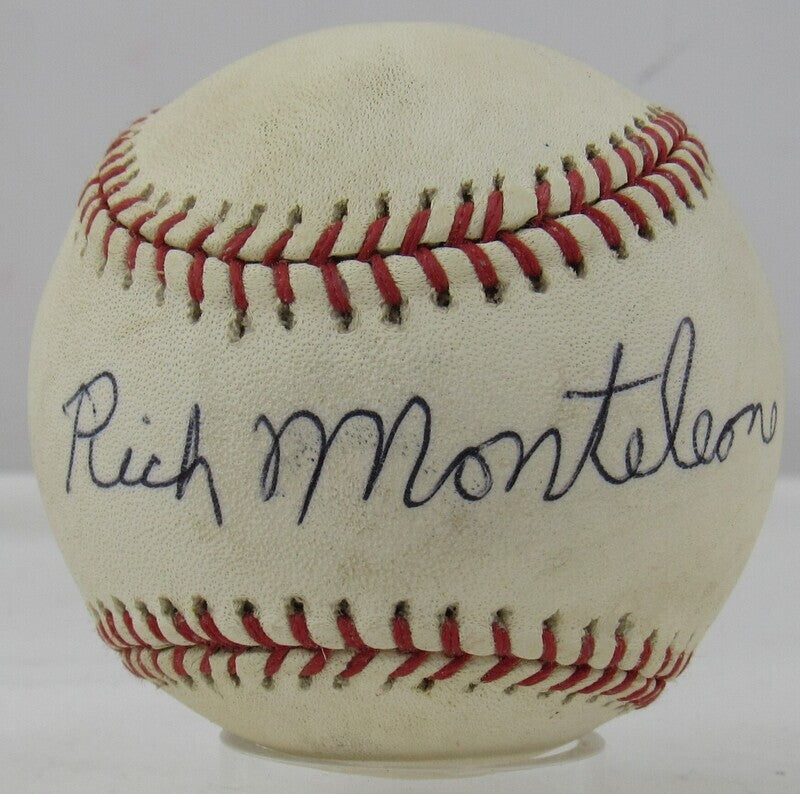 Rich Monteleone Signed Auto Autograph Baseball B110