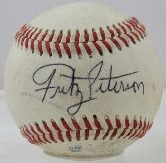 Fritz Peterson Signed Auto Autograph Baseball B114