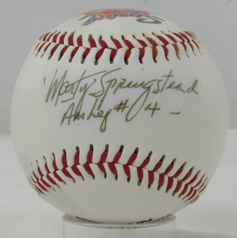 Marty Springstead Signed Auto Autograph Rawlings Baseball B95