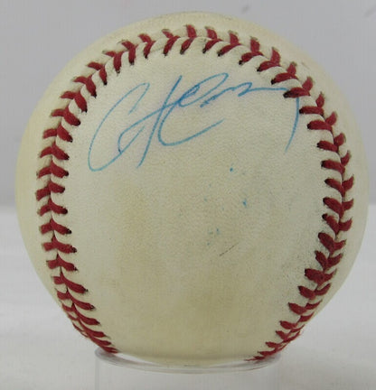 Chris Carter Signed Auto Autograph Rawlings Baseball B96