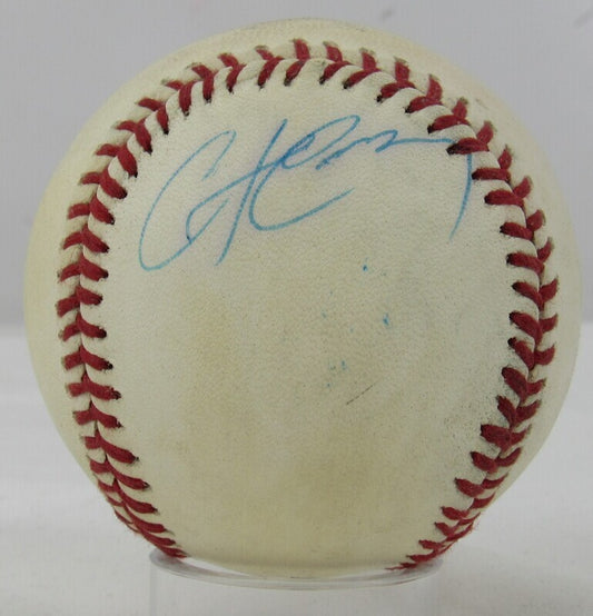 Chris Carter Signed Auto Autograph Rawlings Baseball B96