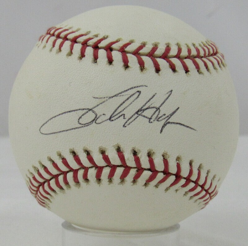 Toby Hall Signed Auto Autograph Rawlings Baseball B95