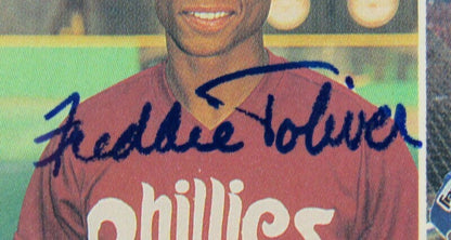 1986 Fleer Andres Galarraga Fred Toliver Signed Auto Autograph  Card PSA/DNA Encapsulated