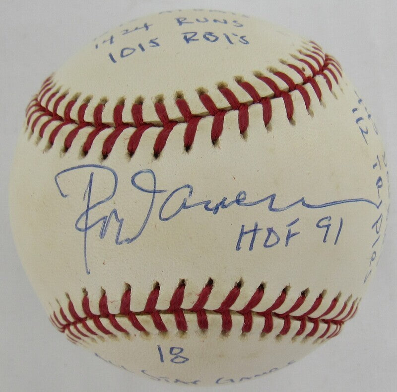 Rod Carew Signed Auto Autograph Rawlings Baseball w/ Multiple Insc Reggie Jackson Authenticated IV