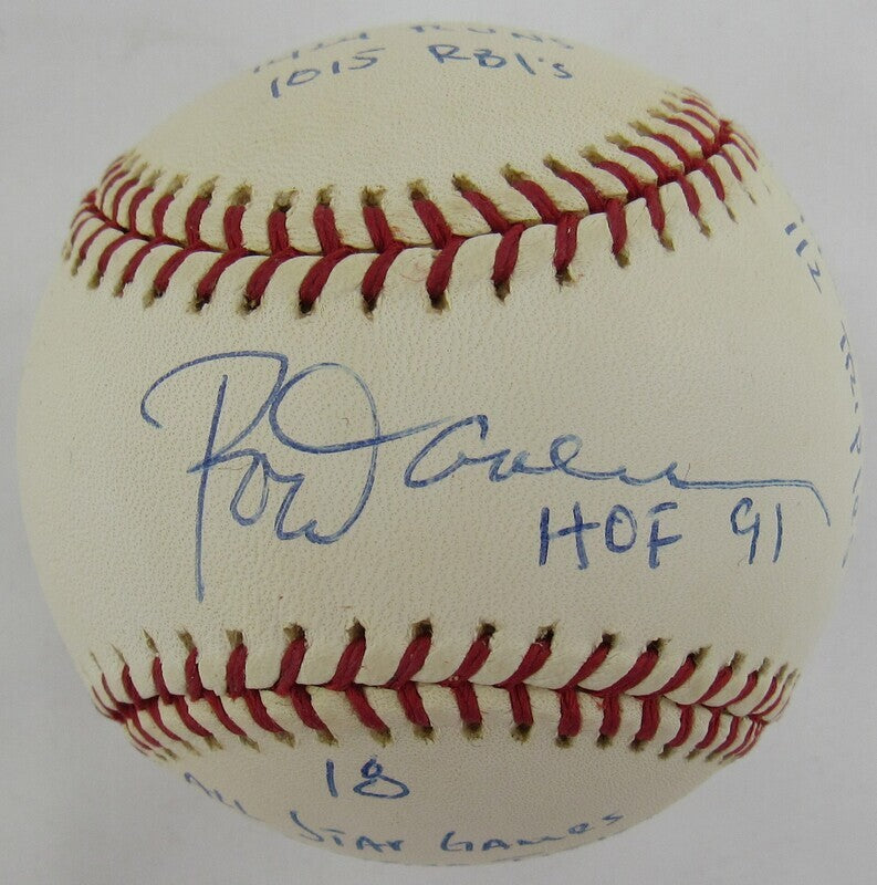 Rod Carew Signed Auto Autograph Rawlings Baseball w/ Multiple Insc Reggie Jackson Authenticated V