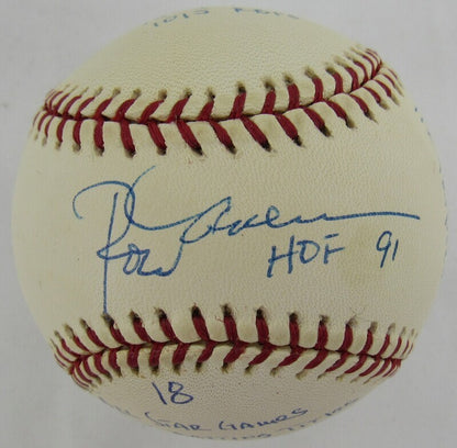 Rod Carew Signed Auto Autograph Rawlings Baseball w/ Multiple Insc Reggie Jackson Authenticated III