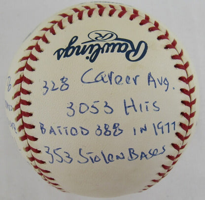 Rod Carew Signed Auto Autograph Rawlings Baseball w/ Multiple Insc Reggie Jackson Authenticated IV