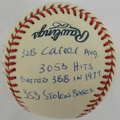 Rod Carew Signed Auto Autograph Rawlings Baseball w/ Multiple Insc Reggie Jackson Authenticated II