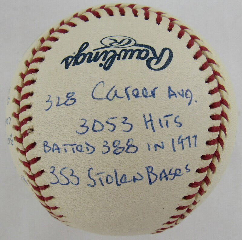 Rod Carew Signed Auto Autograph Rawlings Baseball w/ Multiple Insc Reggie Jackson Authenticated III