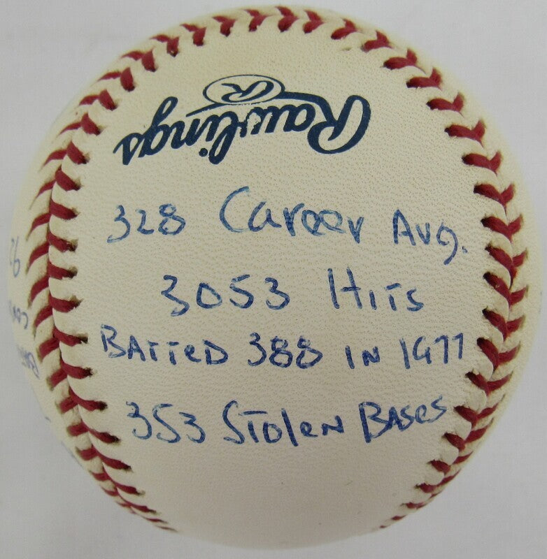 Rod Carew Signed Auto Autograph Rawlings Baseball w/ Multiple Insc Reggie Jackson Authenticated V