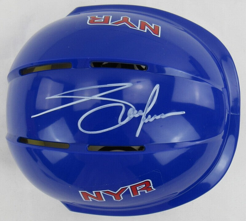 Adam Graves Signed Auto Autograph Rangers Mini Helmet JSA Witness COA