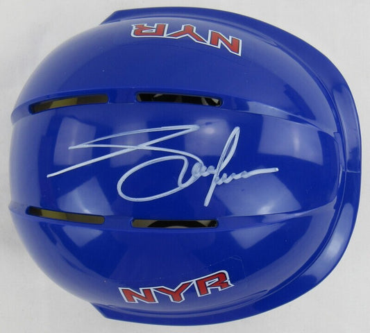 Adam Graves Signed Auto Autograph Rangers Mini Helmet JSA Witness COA