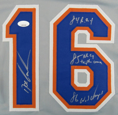 Doc Gooden Signed Auto Autograph Replica Mets Jersey JSA Witness