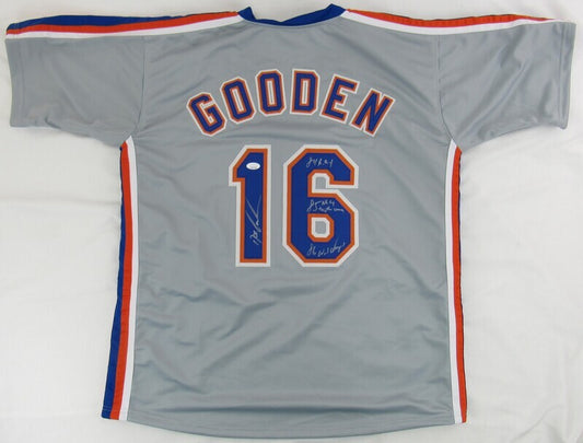 Doc Gooden Signed Auto Autograph Replica Mets Jersey JSA Witness