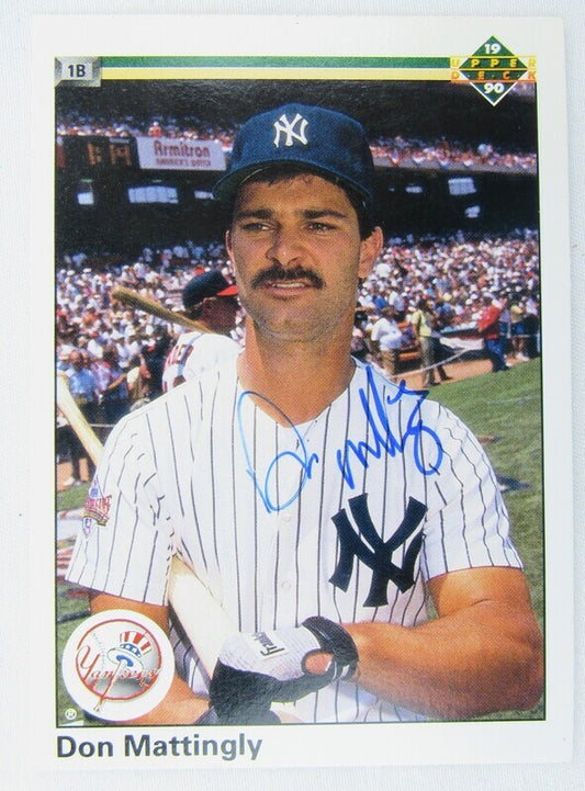 1990 Upper Deck #191 Don Mattingly Signed Auto Autograph Card