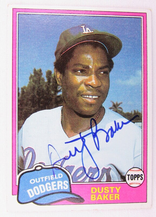 1981 Topps #495 Dusty Baker Signed Auto Autographed Card