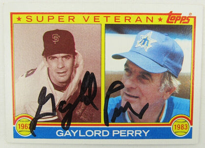 1983 Topps #464 Gaylord Perry Signed Auto Autographed Card I