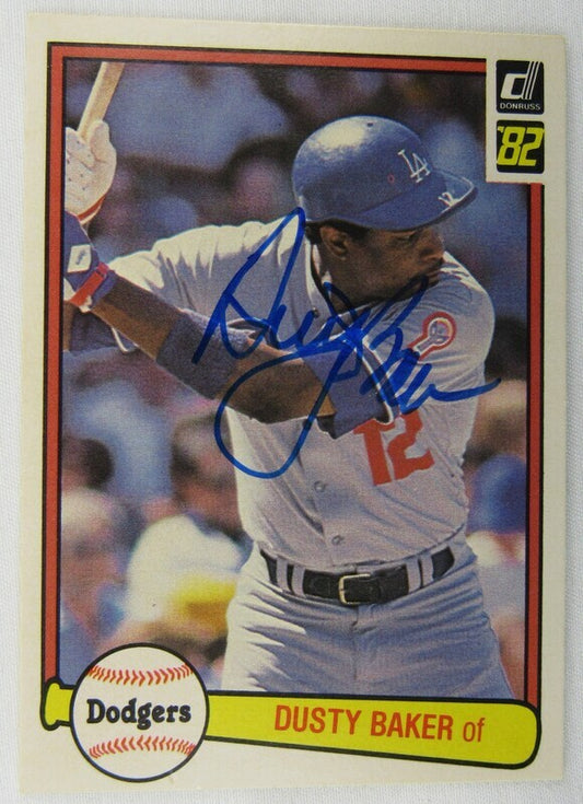 1982 Donruss #336 Dusty Baker Signed Auto Autographed Card