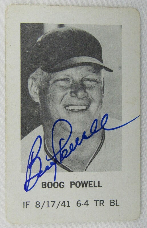 1970 Topps Milton Bradley Boog Powell Signed Auto Autographed Card