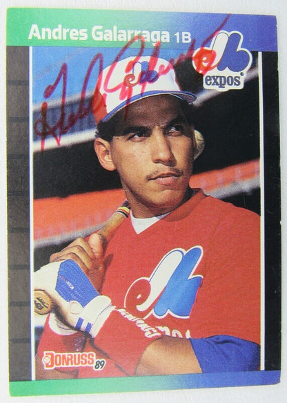 1989 Donruss #130 Andres Galarraga Signed Auto Autographed Card